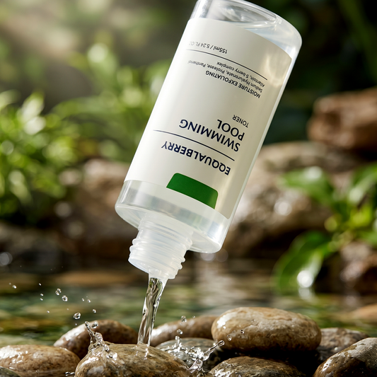 Eqqualberry Swimming Pool Daily Facial Toner 155ml | Glass Skin Toner | AmiGlow NZ