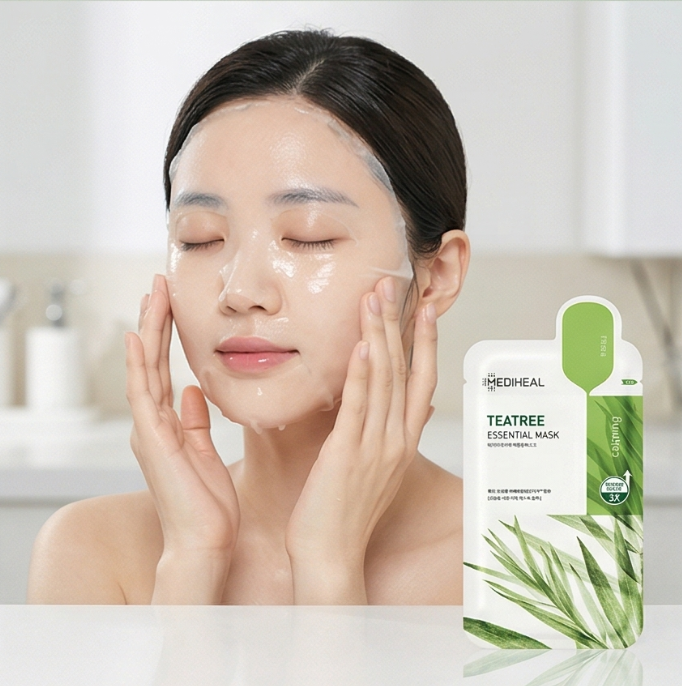 Mediheal Teatree Essential Mask 1 pc | Acne Care Sheet Mask NZ | AmiGlow