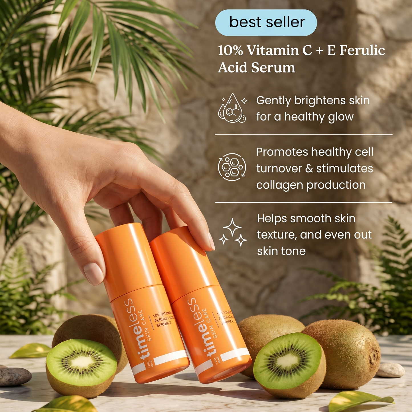 Timeless 10% Vitamin C + E Ferulic Acid Serum 30ml | AmiGlow NZ