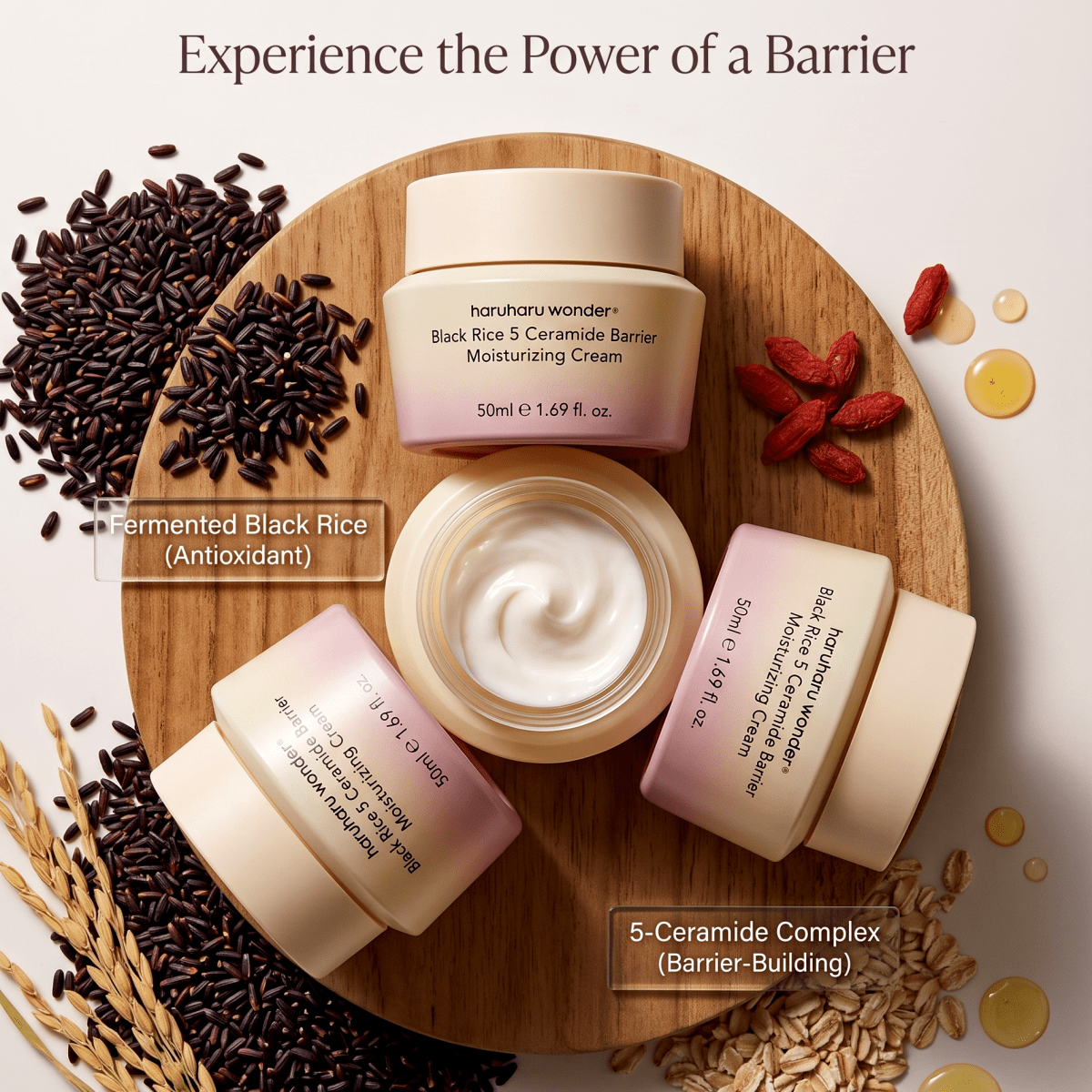 Haruharu Wonder Black Rice 5 Ceramide Cream 50ml | AmiGlow NZ - AmiGlow