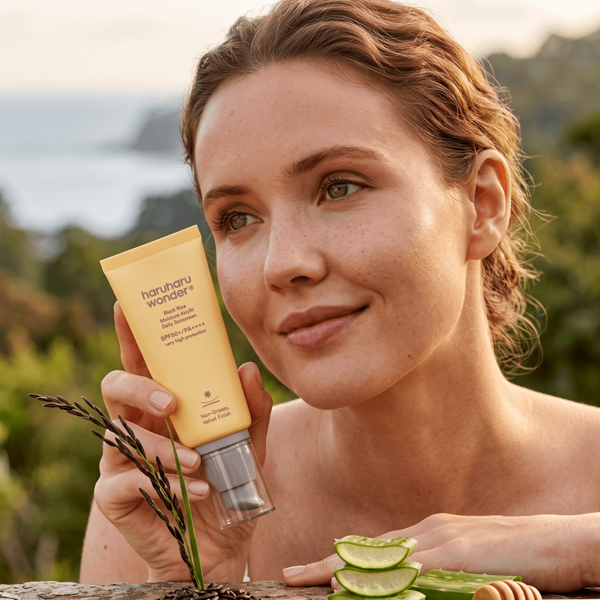 Haruharu Wonder Black Rice Sunscreen 50ml | Airyfit Sunscreen | AmiGlow NZ - AmiGlow