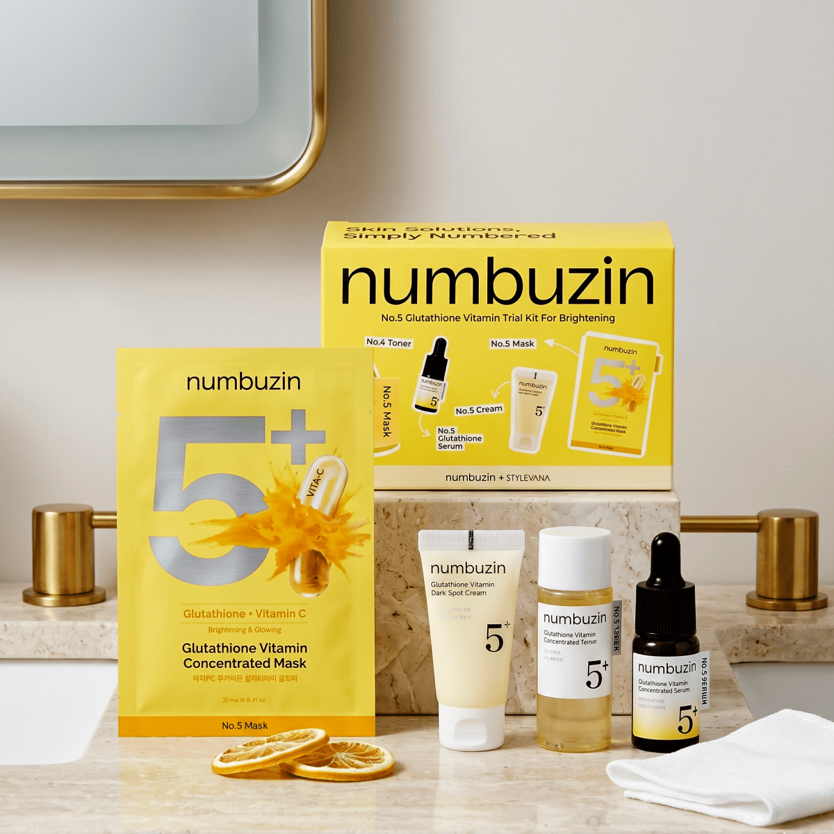 Numbuzin No.5+ Glutathione Cream Trial Kit