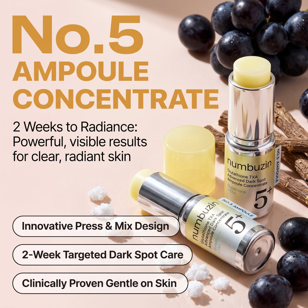 numbuzin No.5 Glutathione TXA Dark Spot Ampoule 10.7g | AmiGlow NZ