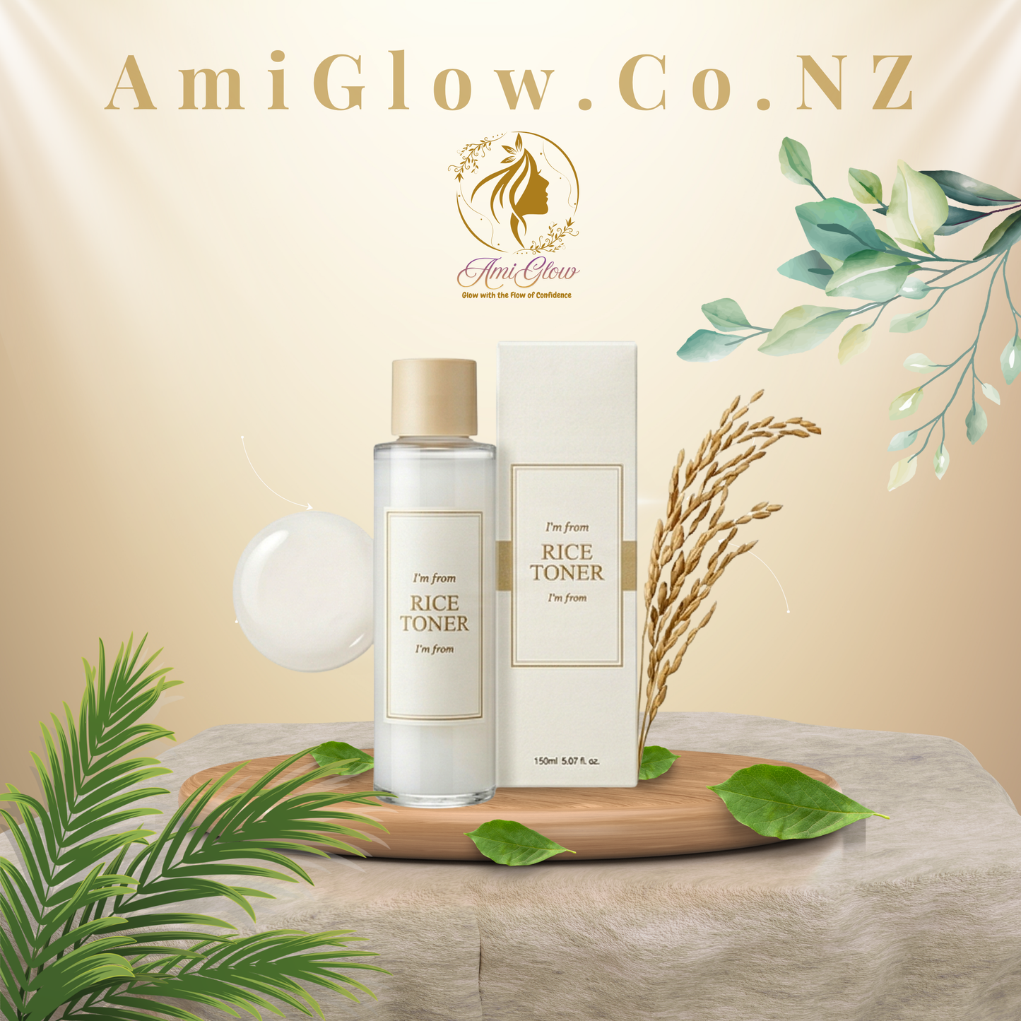 I’m From Rice Toner 150ml | Brightening Rice Toner NZ | AmiGlow NZ