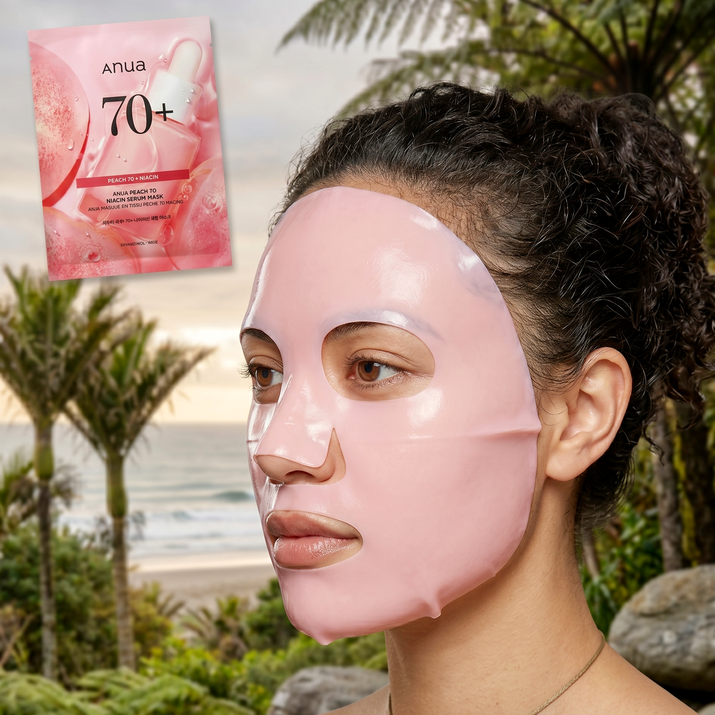 ANUA Peach Niacin Serum Mask 25g | Brightening Sheet Mask | AmiGlow NZ