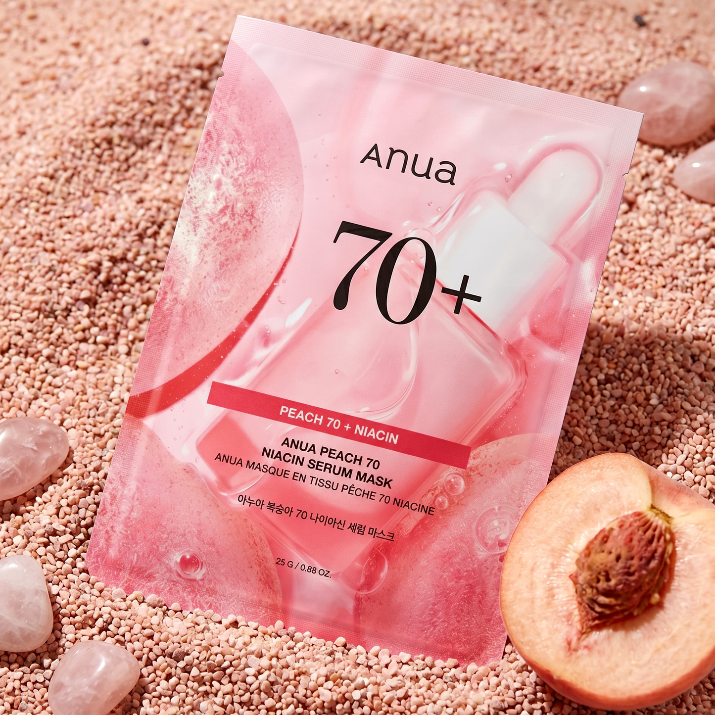 ANUA Peach Niacin Serum Mask 25g | Brightening Sheet Mask | AmiGlow NZ