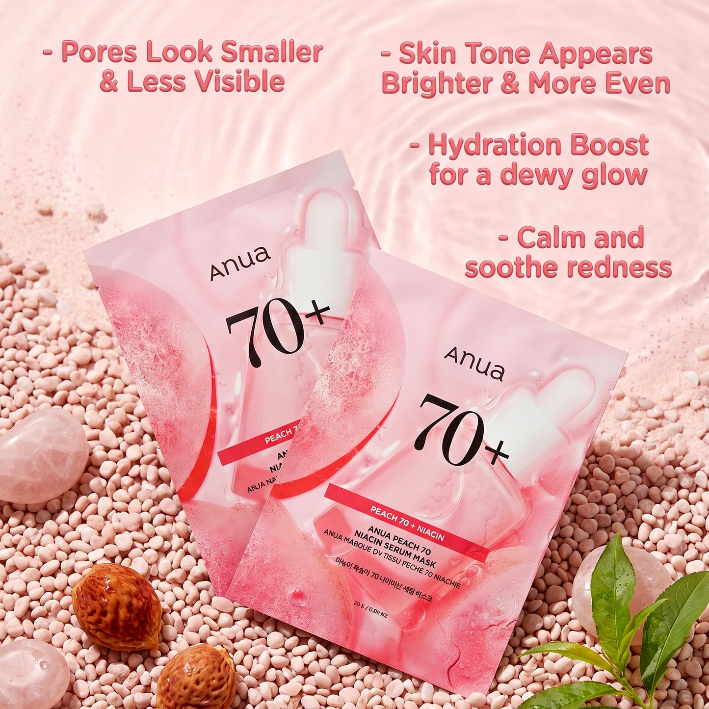 ANUA Peach Niacin Serum Mask 25g | Brightening Sheet Mask | AmiGlow NZ