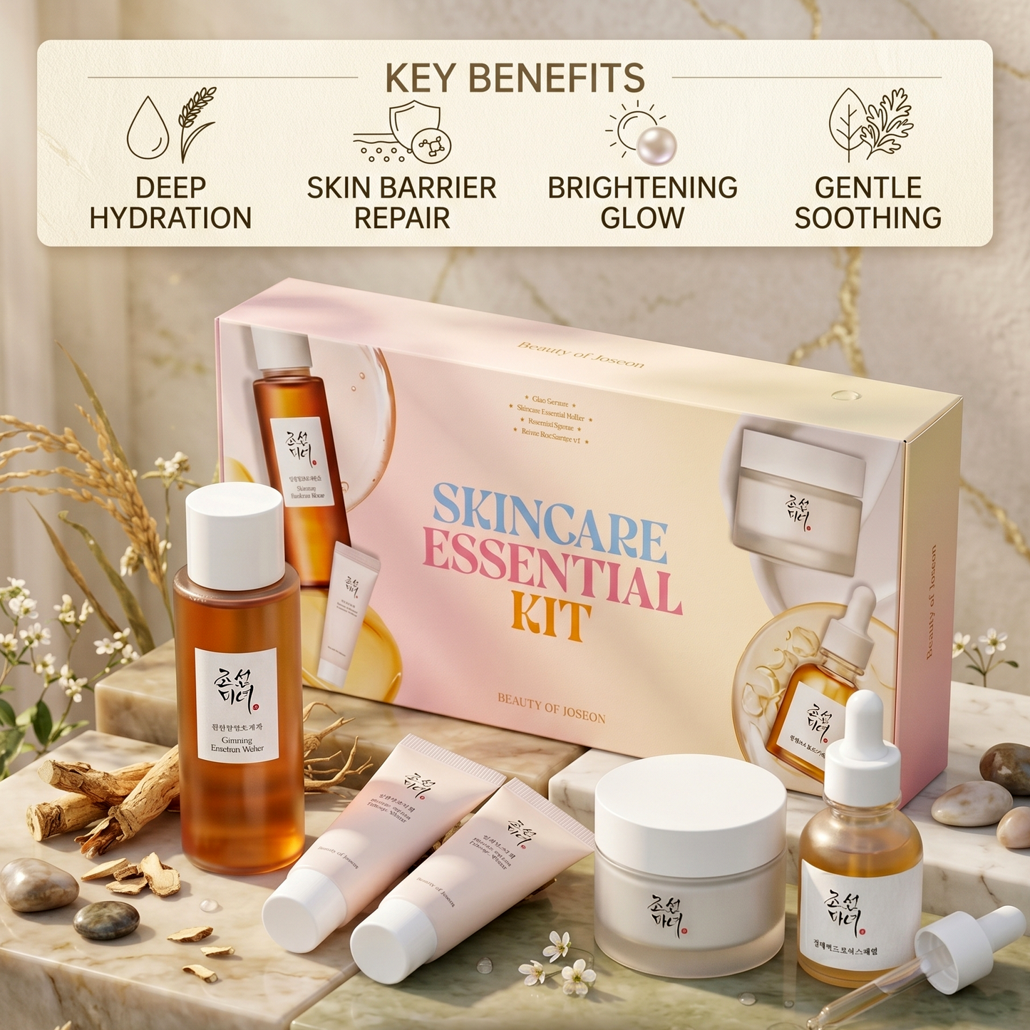 Beauty of Joseon Skincare Essential Kit | 5-Piece Set | AmiGlow NZ