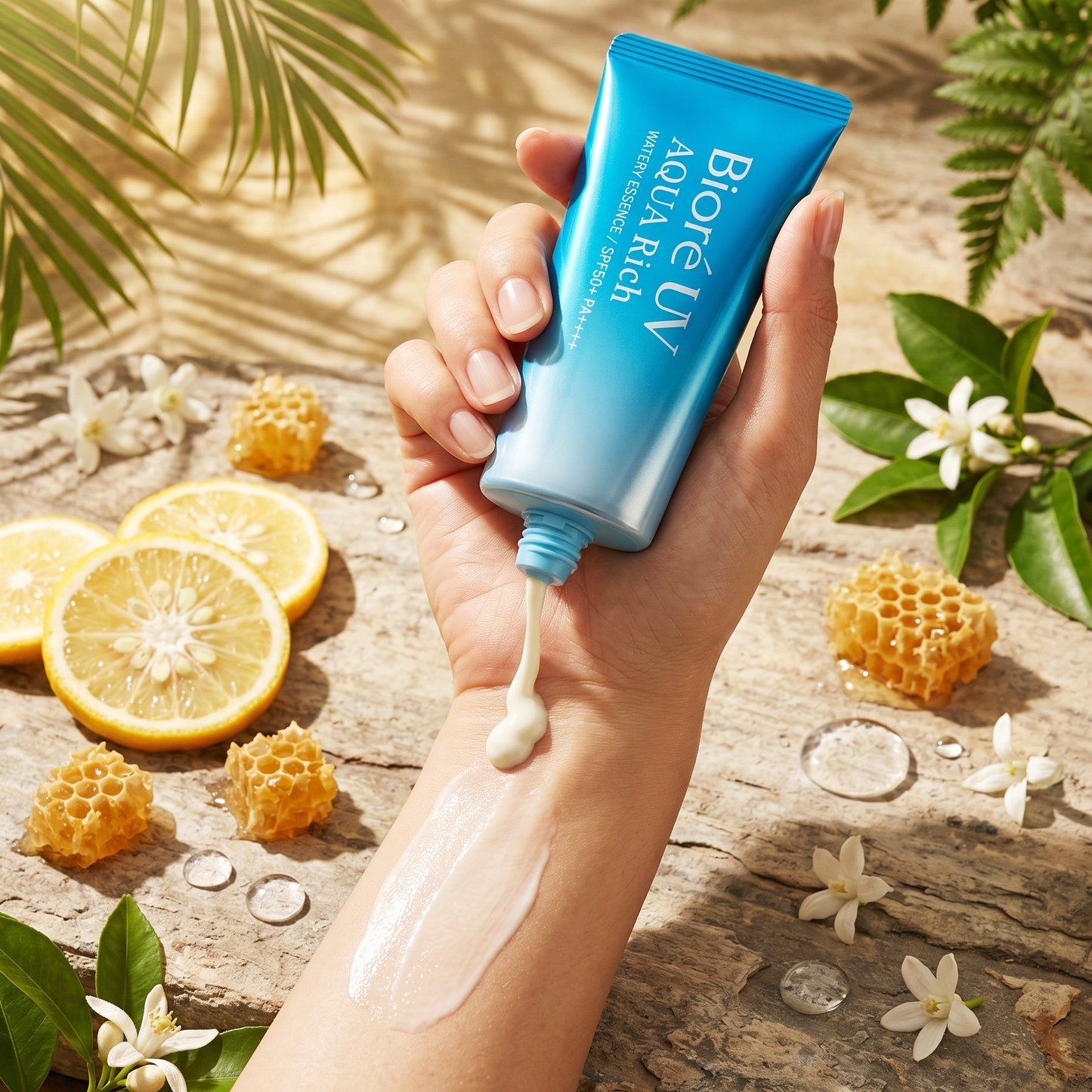 Biore UV Aqua Rich Watery Essence SPF50+ PA++++ 90g | All Skin Types Sunscreen | AmiGlow NZ