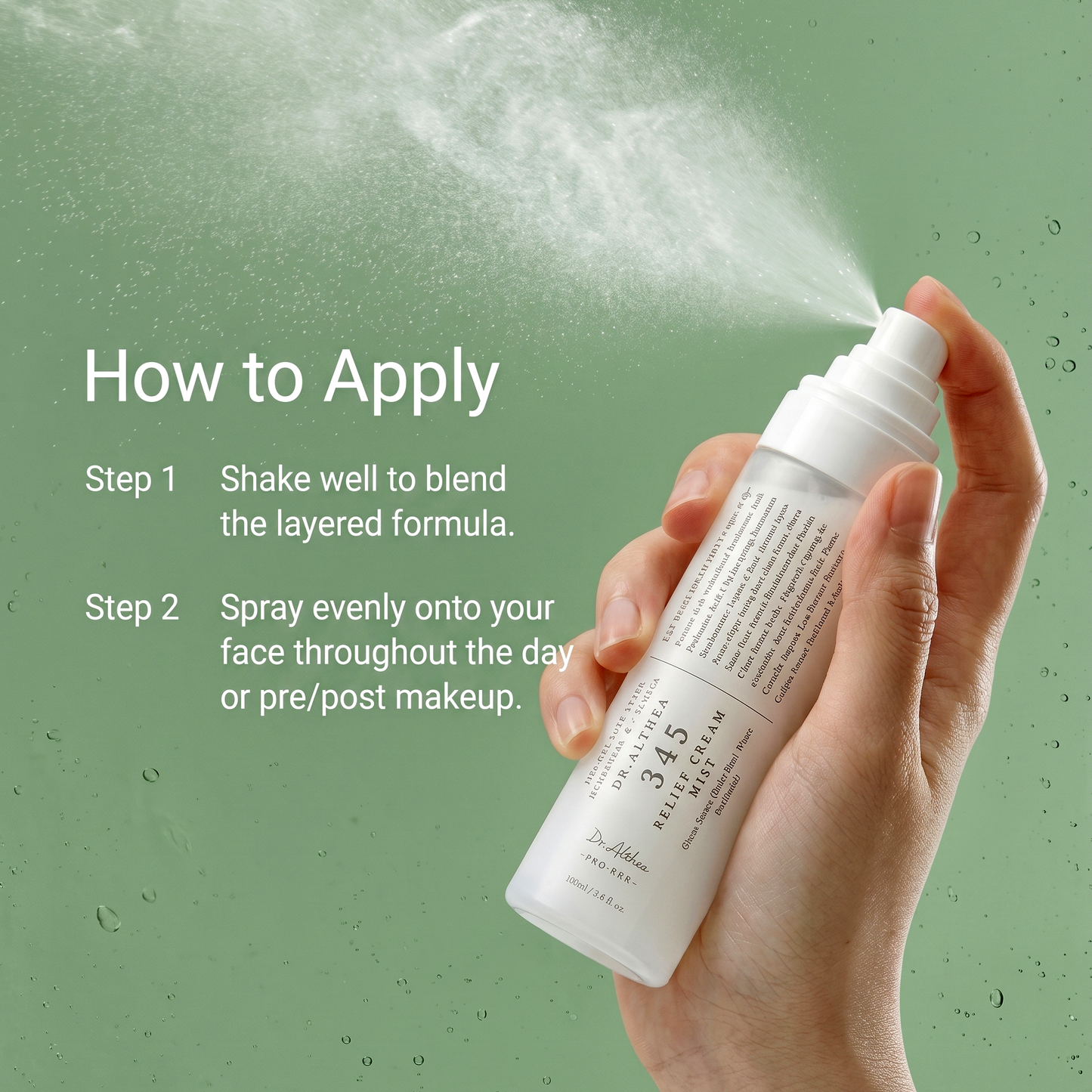 Dr. Althea 345 Relief Cream Mist 100ml | Hydration Cream | AmiGlow NZ