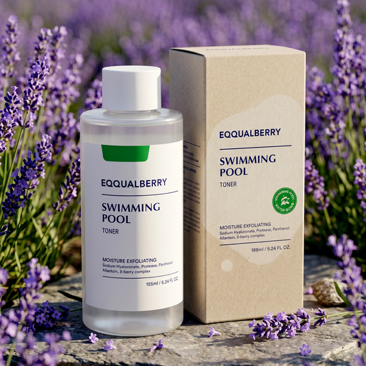 Eqqualberry Swimming Pool Daily Facial Toner 155ml | Glass Skin Toner | AmiGlow NZ