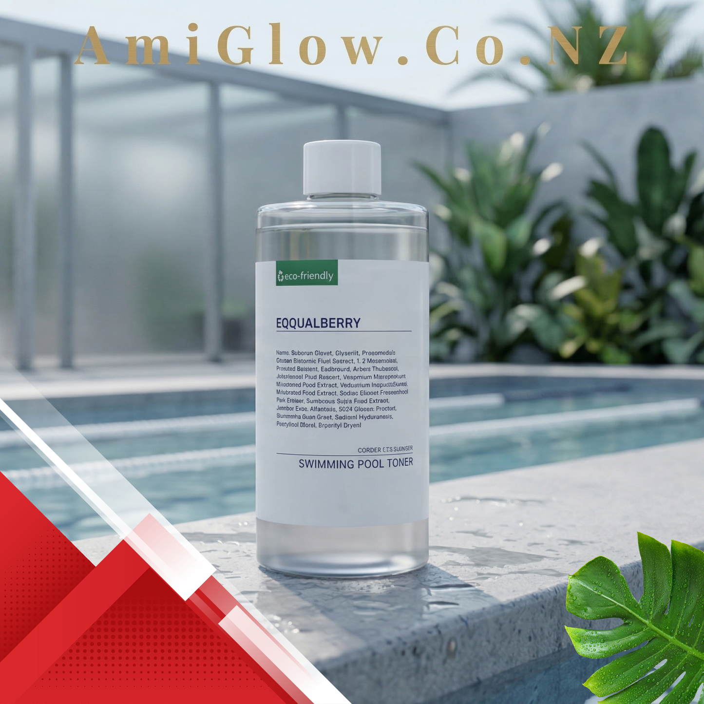 Eqqualberry Swimming Pool Daily Facial Toner 300ml | Hydrating Toner | AmiGlow NZ