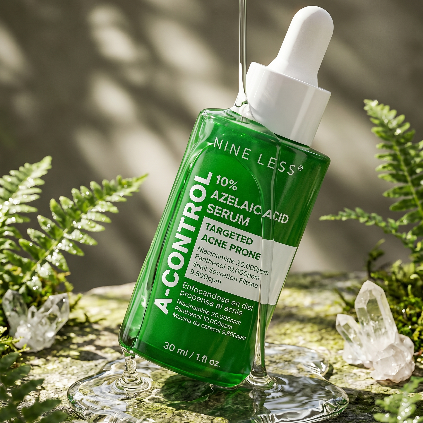 NINELESS A-Control 10% Azelaic Acid Serum 30ml | Redness & Acne Repair | AmiGlow NZ