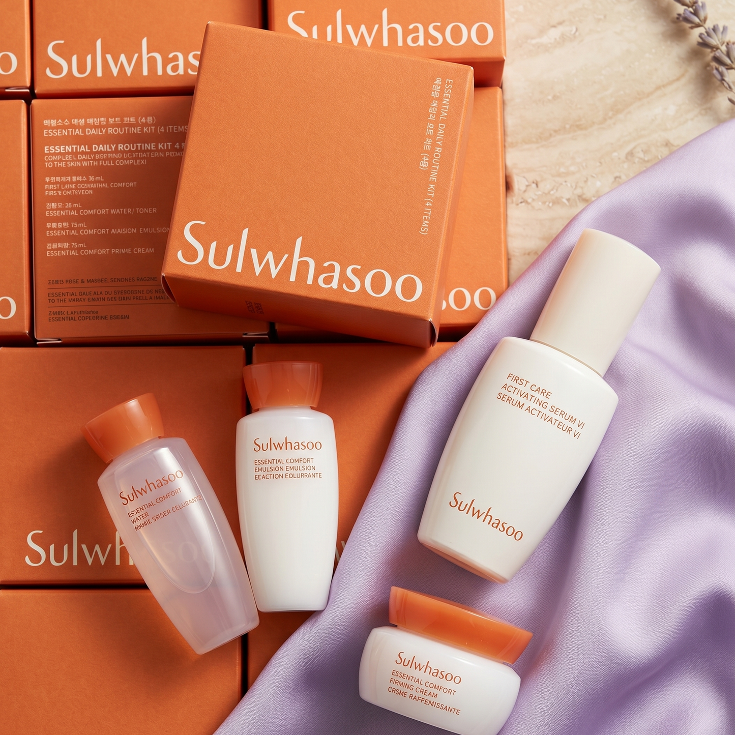 Sulwhasoo Essential Comfort Daily Routine 4pc Kit | K-Beauty | AmiGlow NZ