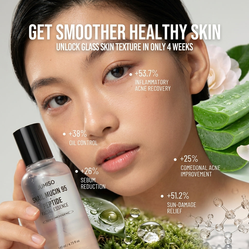 JUMISO Snail Mucin 95 + Peptide Facial Essence 140ml | AmiGlow NZ