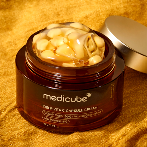 Medicube Deep Vita C Capsule Cream | Brightening Vitamin C Cream NZ | AmiGlow NZ