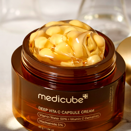 Medicube Deep Vita C Capsule Cream | Brightening Vitamin C Cream NZ | AmiGlow NZ