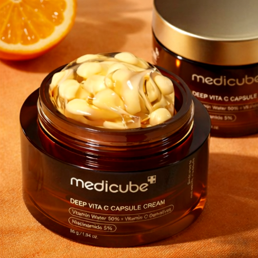Medicube Deep Vita C Capsule Cream | Brightening Vitamin C Cream NZ | AmiGlow NZ