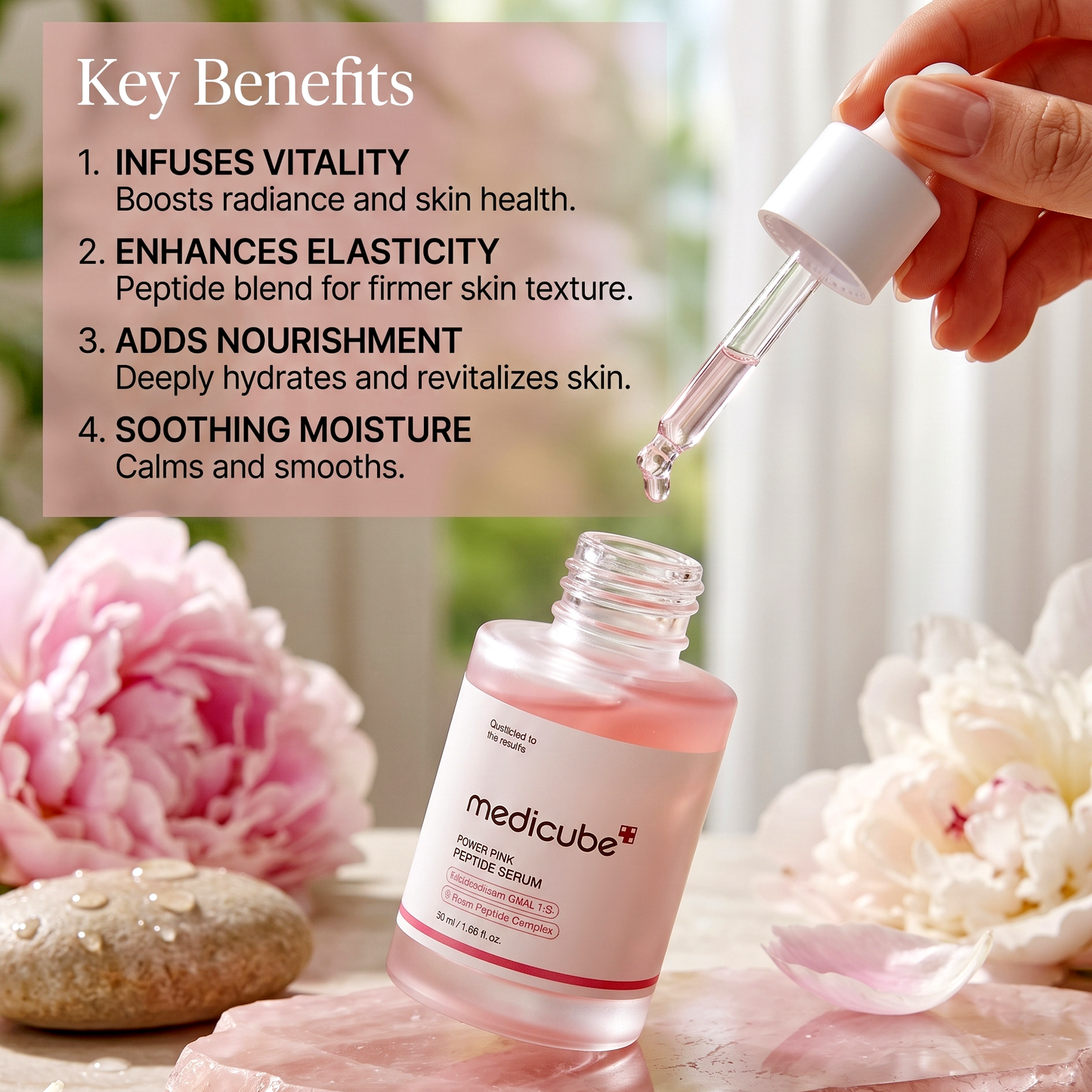 Medicube PDRN Pink Peptide Serum 30ml | Firming & Brightening | AmiGlow NZ