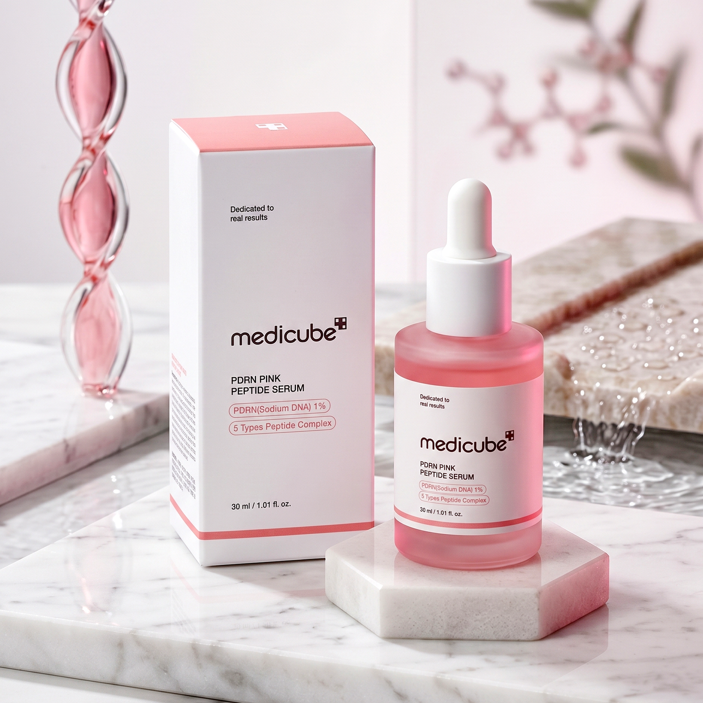 Medicube PDRN Pink Peptide Serum 30ml | Firming & Brightening | AmiGlow NZ