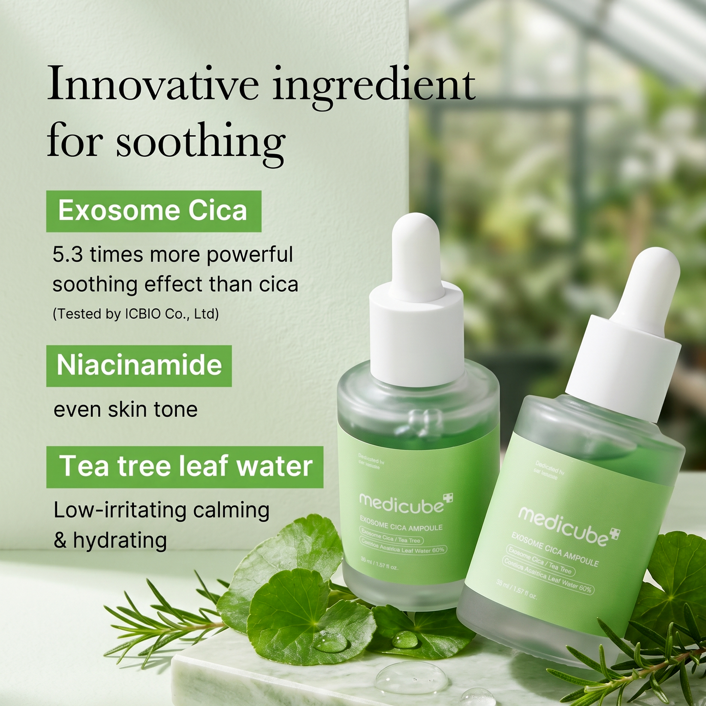 Medicube Exosome Cica Ampole 30ml | Calming Cica Serum | AmiGlow NZ