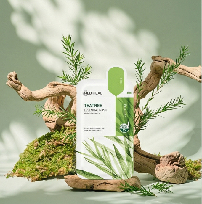 Mediheal Teatree Essential Mask 1 pc | Acne Care Sheet Mask NZ | AmiGlow