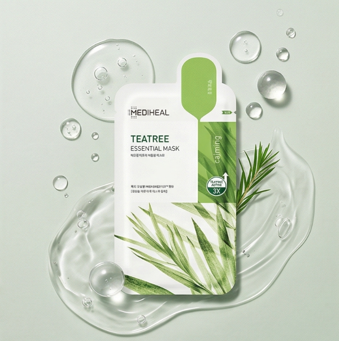 Mediheal Teatree Essential Mask 1 pc | Acne Care Sheet Mask NZ | AmiGlow