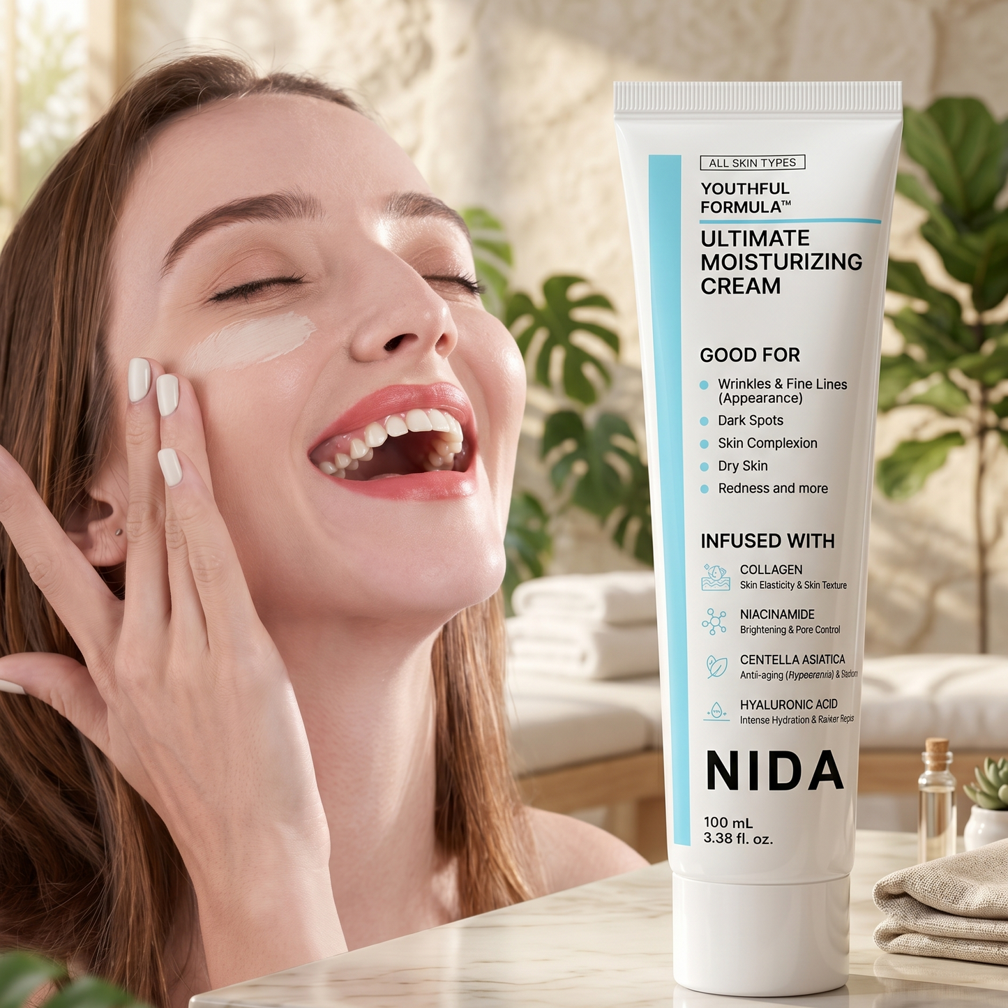 NIDA Youthful Formula Ultimate Moisturising Cream 100ml | Anti-Aging Cream | AmiGlow NZ