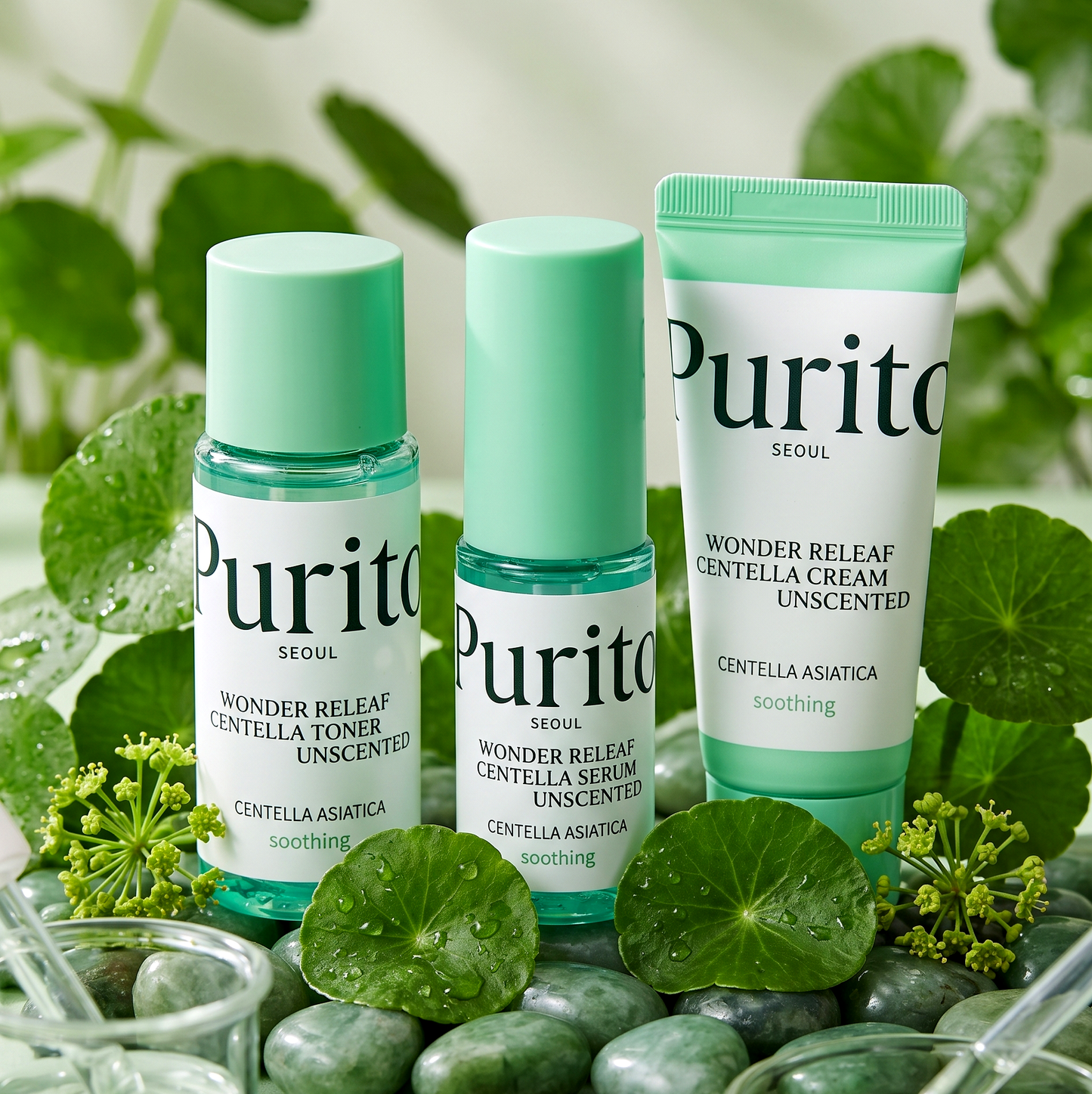 Purito SEOUL Wonder Releaf Centella Mini Kit Unscented | AmiGlow NZ