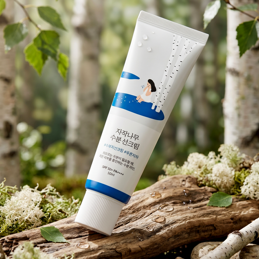 Round Lab- Birch Juice Moisturizing Mild-up Sun Cream 50ml | AmiGlow NZ