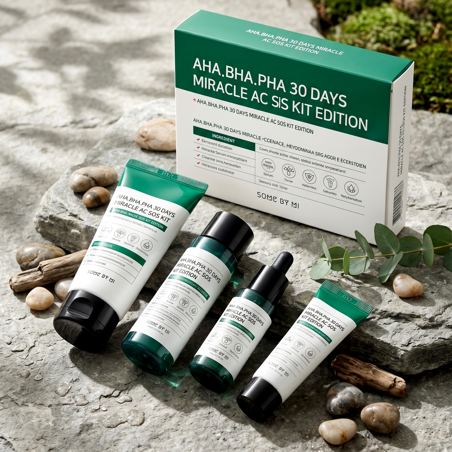 Some By Mi 30 Days Miracle Acne SOS Kit | Clear Skin Kit | AmiGlow NZ