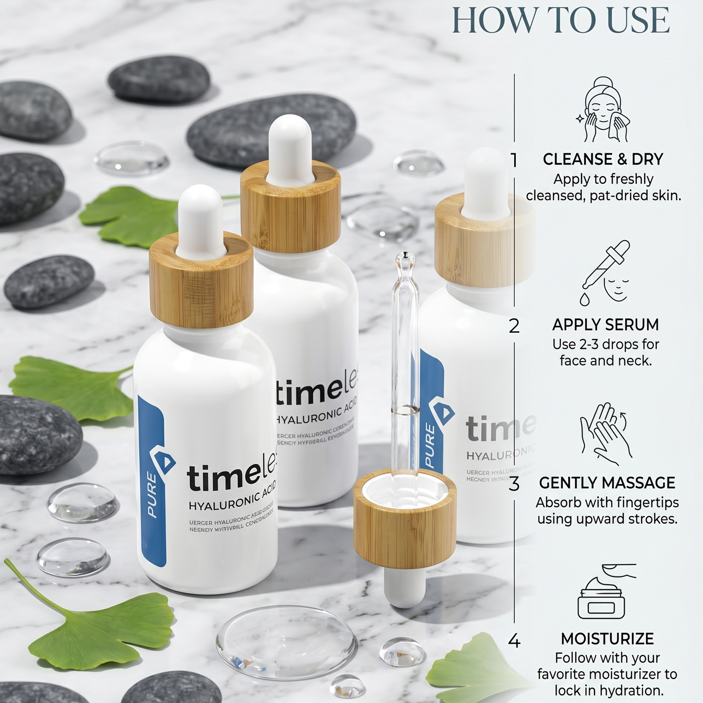 Timeless Hyaluronic Acid 100% Pure 30ml | Hydration Serum | AmiGlow NZ