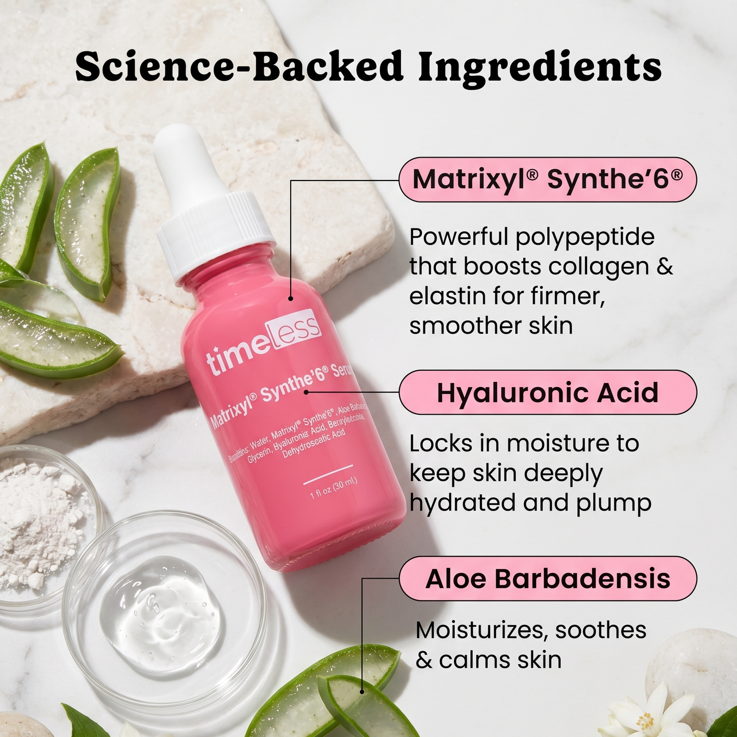 Timeless Matrixyl® Synthe’6® Serum 30ml | Advanced Wrinkle Care | AmiGlow NZ