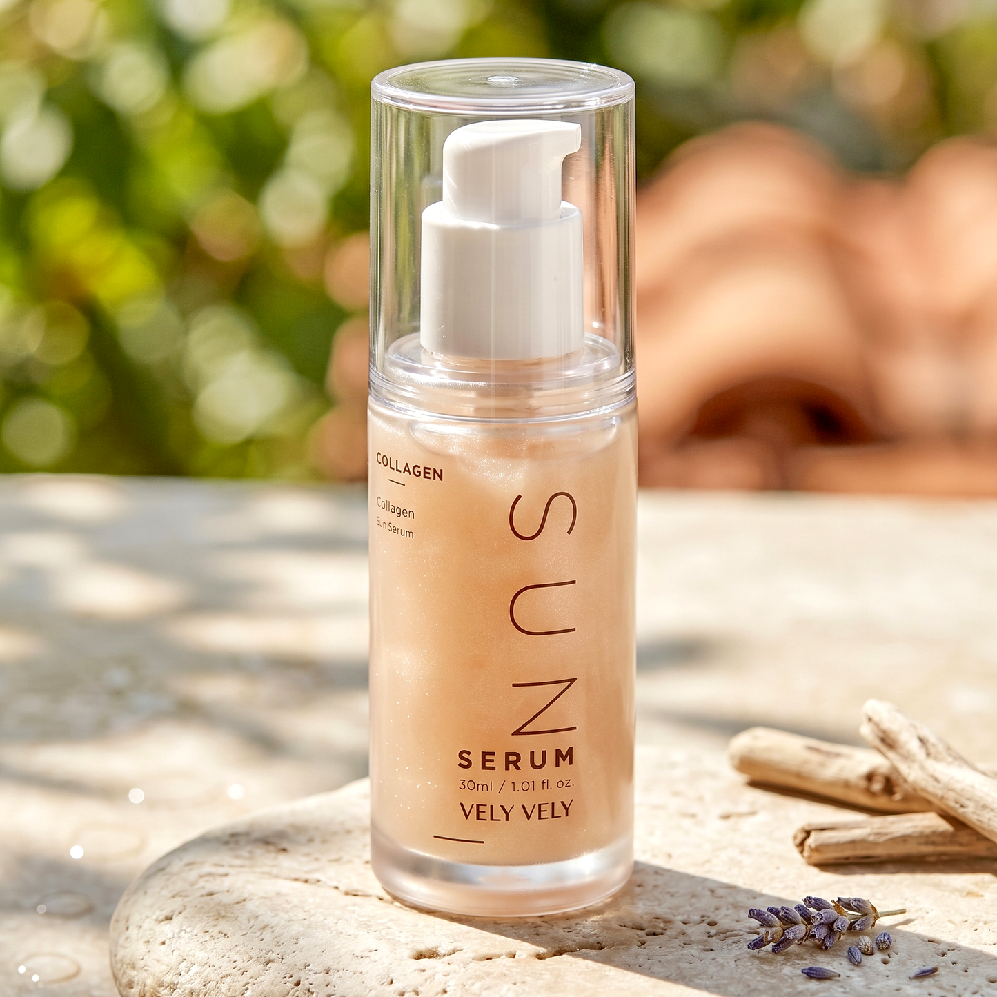 VELY VELY Collagen Sun Serum SPF50+ | Hydrating Sunscreen | AmiGlow NZ