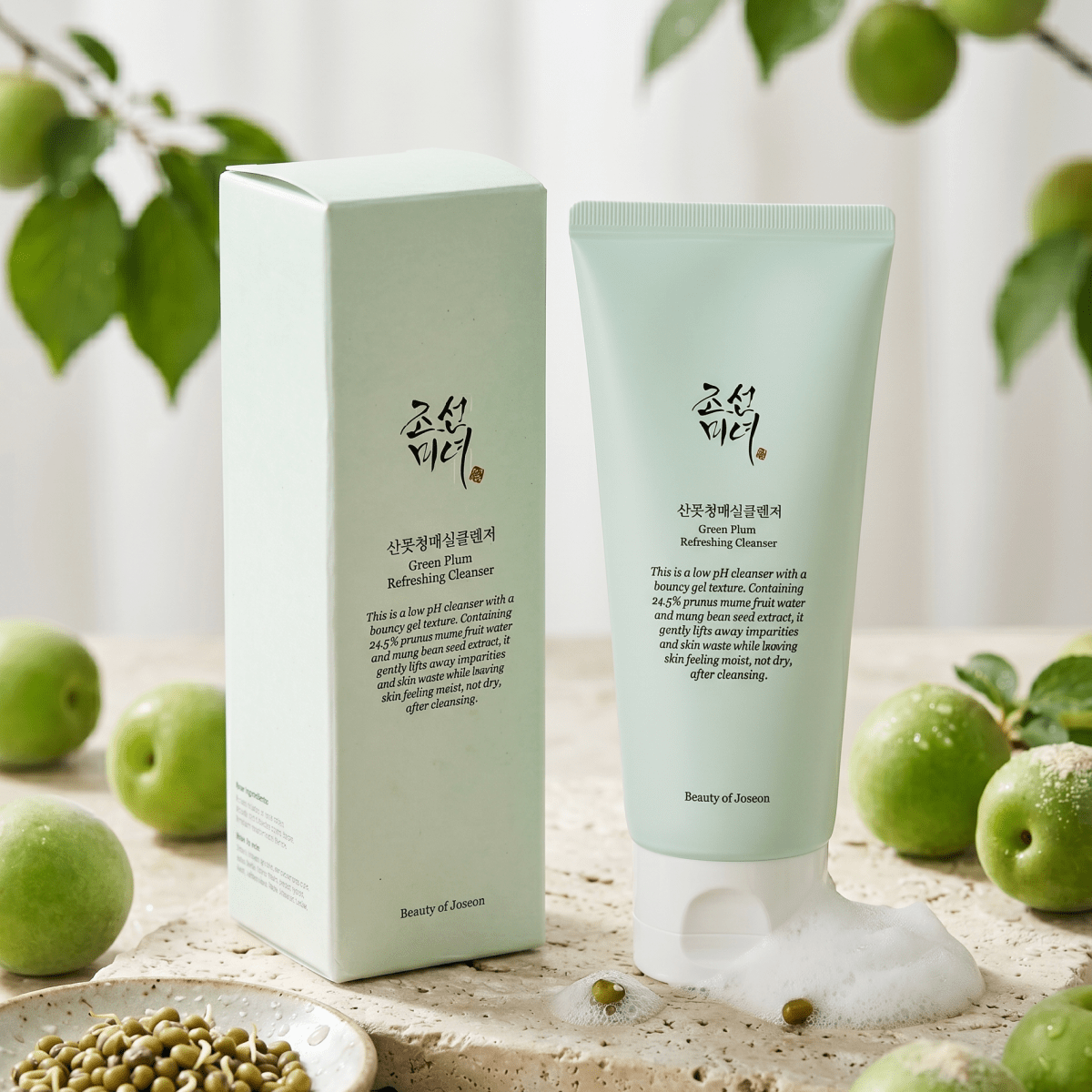 Beauty of Joseon Green Plum Refreshing Cleanser 100ml | Low pH Cleanser | AmiGlow NZ