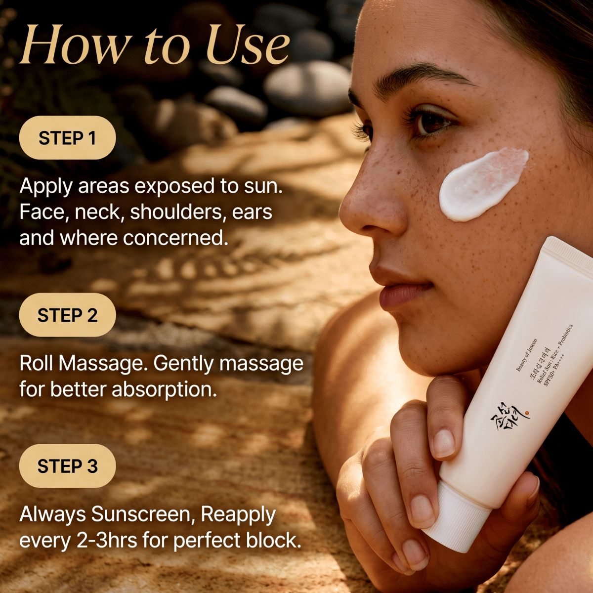 BEAUTY OF JOSEON- Relief Sun SPF50+ Rice + Probiotic 50ml | AmiGlow NZ - AmiGlow