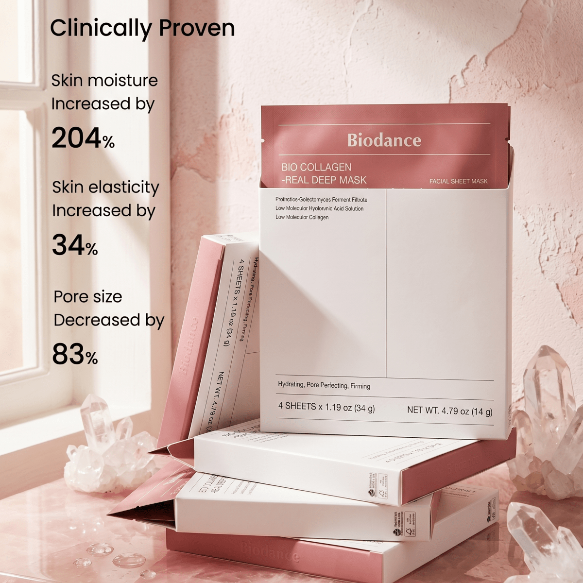 Biodance Bio-Collagen Real Deep Mask Set (4 Pack)| Hydrating Mask NZ | AmiGlow - AmiGlow