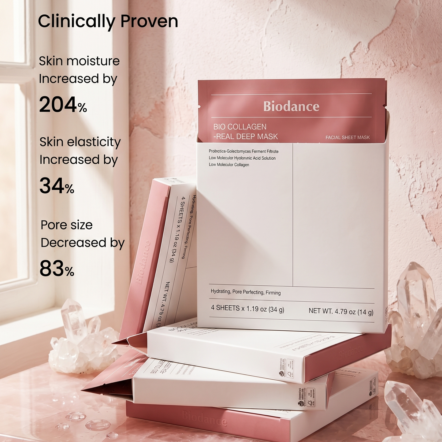 Biodance Bio-Collagen Real Deep Mask Set (4 Pack)| Hydrating Mask NZ | AmiGlow