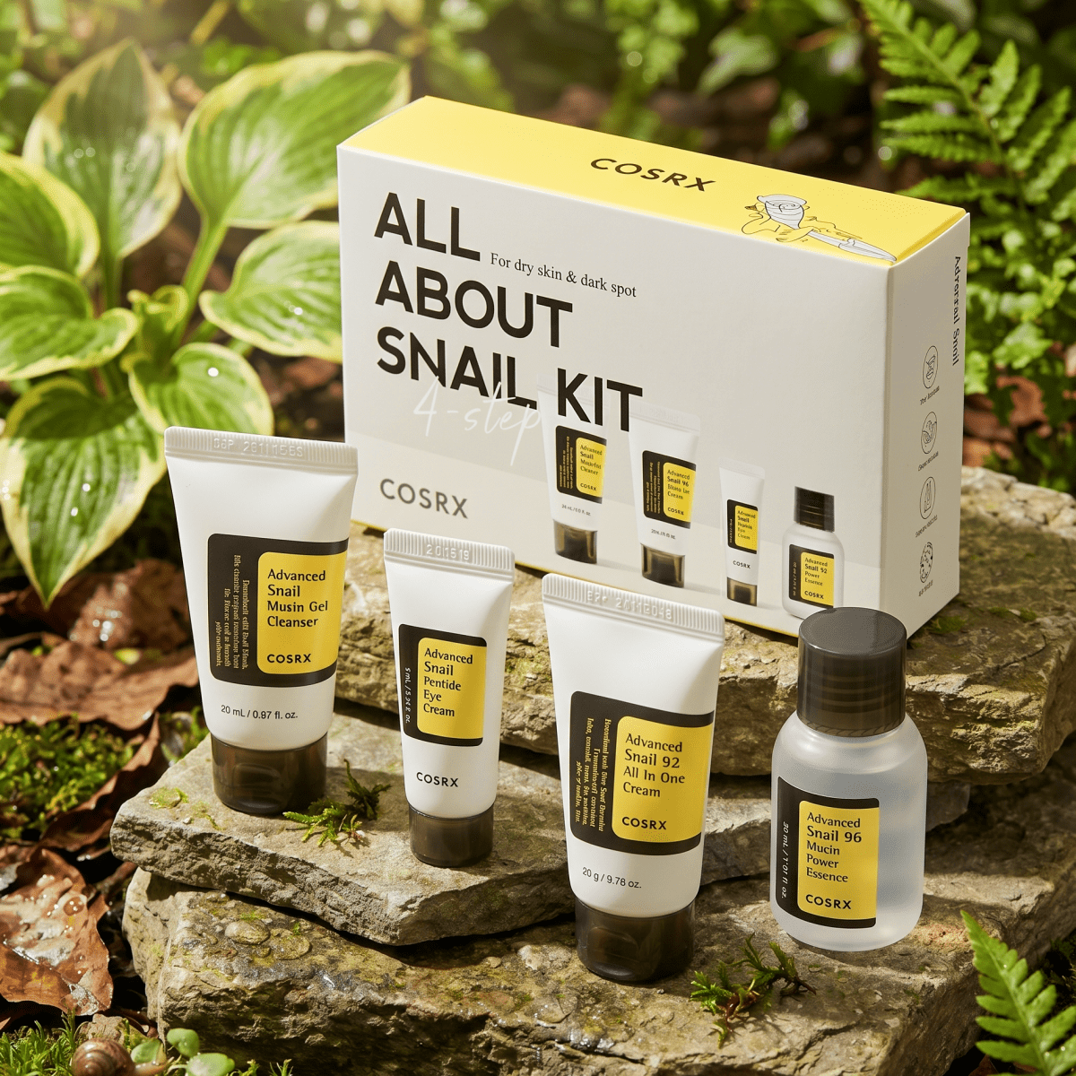 COSRX All About Snail 4-Step Kit | Snail Mucin Set | AmiGlow NZ - AmiGlow