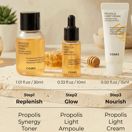 COSRX Honey Glow Kit Propolis Trial Kit 3 Items | AmiGlow NZ - AmiGlow