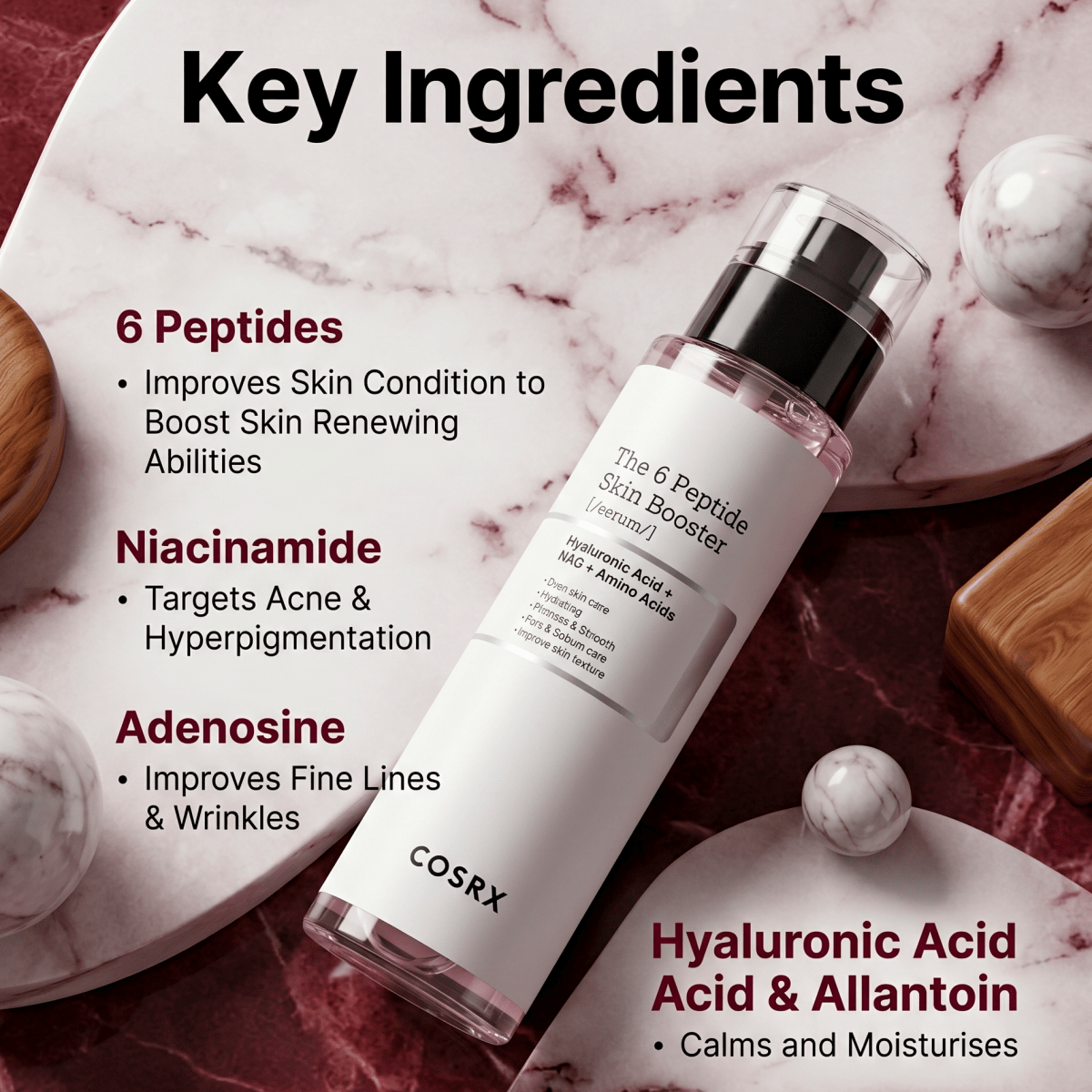 COSRX The 6 Peptide Skin Booster Serum 150ml | Peptide Booster Serum | AmiGlow NZ - AmiGlow