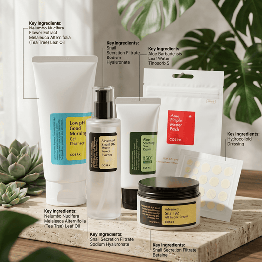 COSRX Ultimate Essentials Starter Kit | Full-Sized K-Beauty Set | AmiGlow NZ - AmiGlow