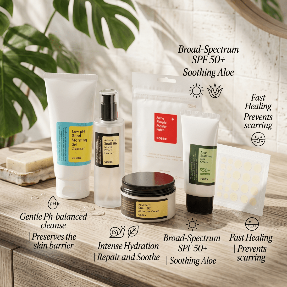 COSRX Ultimate Essentials Starter Kit | Full-Sized K-Beauty Set | AmiGlow NZ - AmiGlow