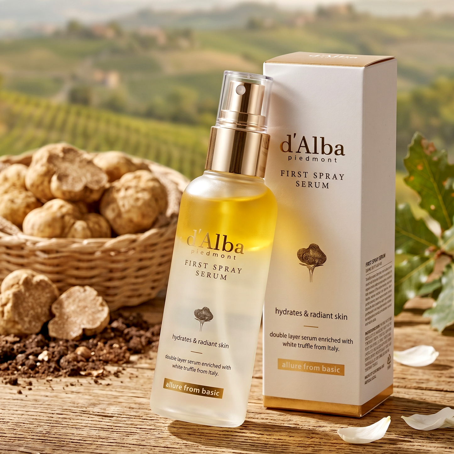 d'Alba White Truffle First Spray Serum 50ml | Glass Skin | AmiGlow NZ
