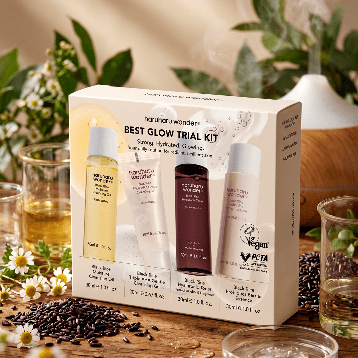 Haruharu Wonder Best Glow Trial Kit 1set | Travel Size Kit | AmiGlow NZ - AmiGlow