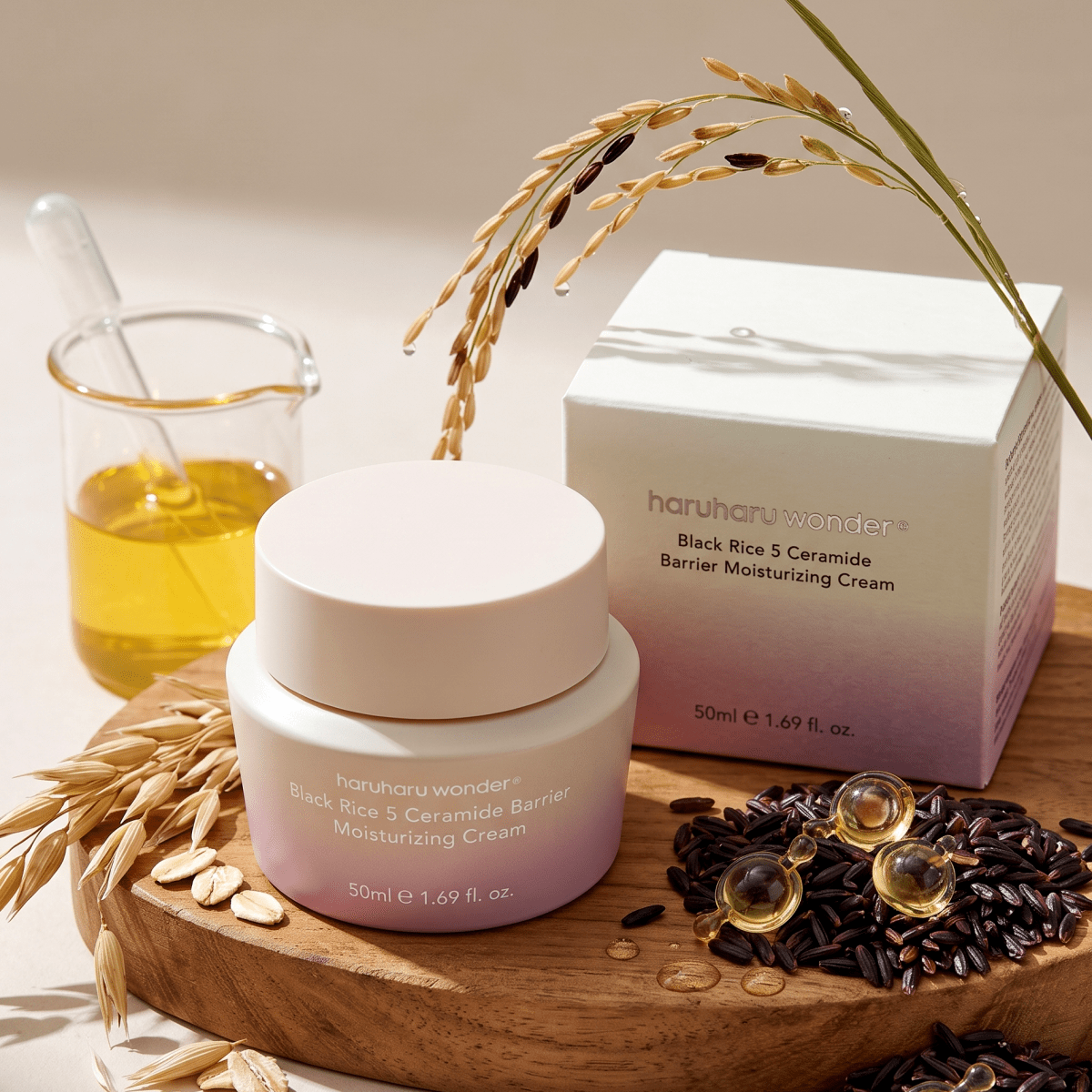 Haruharu Wonder Black Rice 5 Ceramide Cream 50ml | AmiGlow NZ - AmiGlow