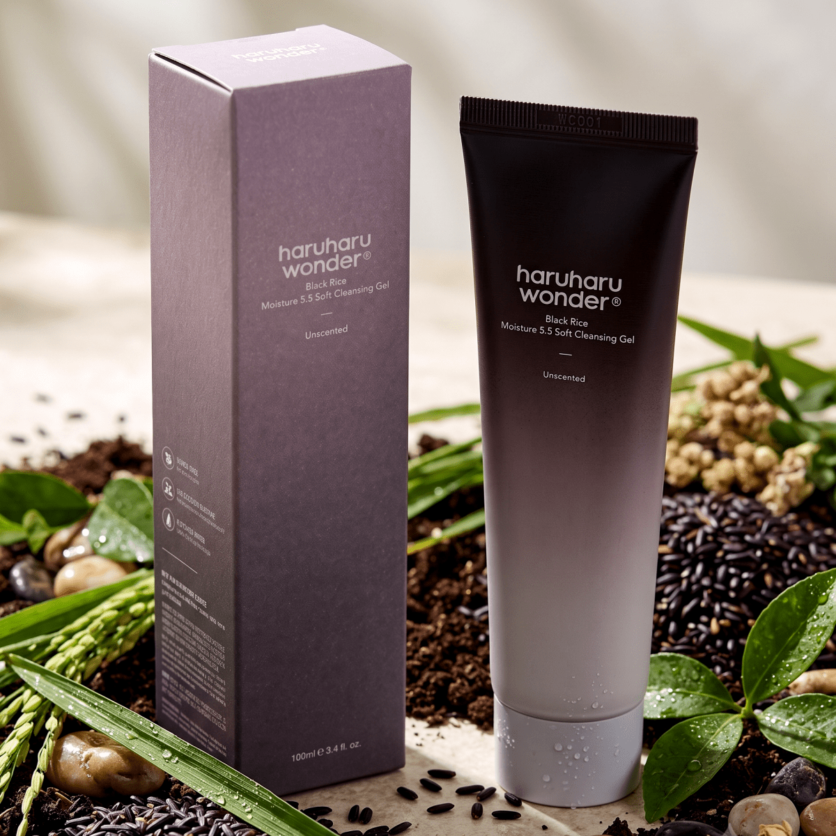Haruharu Wonder Black Rice Cleansing Gel 100ml | pH 5.5 Gel | AmiGlow NZ - AmiGlow