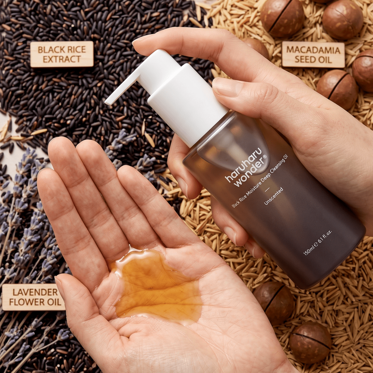 Haruharu Wonder Black Rice Cleansing Oil 150ml | AmiGlow NZ - AmiGlow