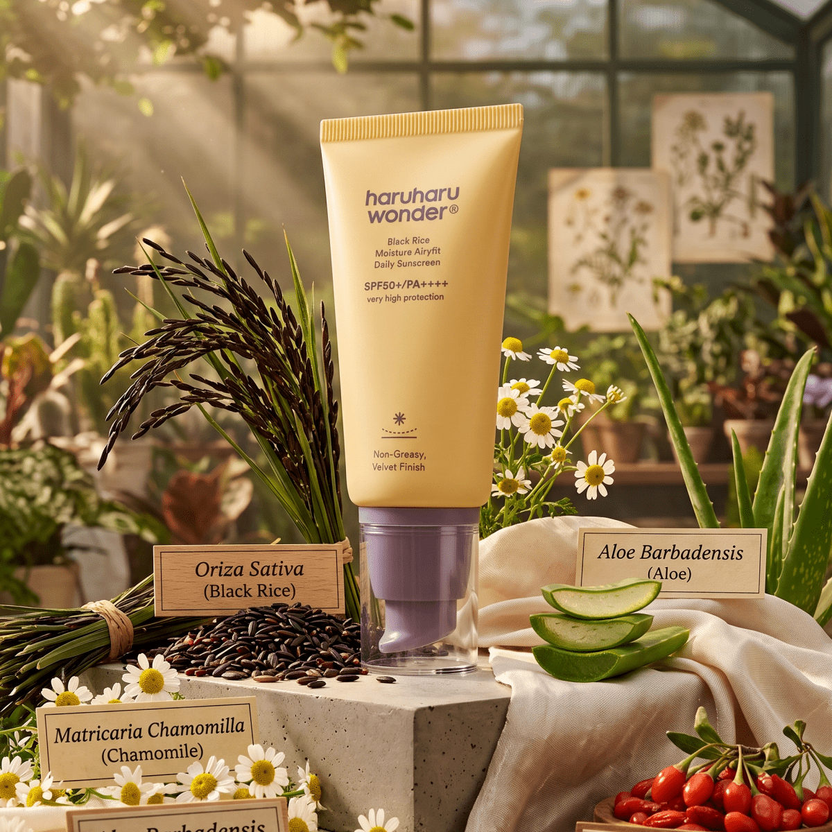 Haruharu Wonder Black Rice Sunscreen 50ml | Airyfit Sunscreen | AmiGlow NZ - AmiGlow