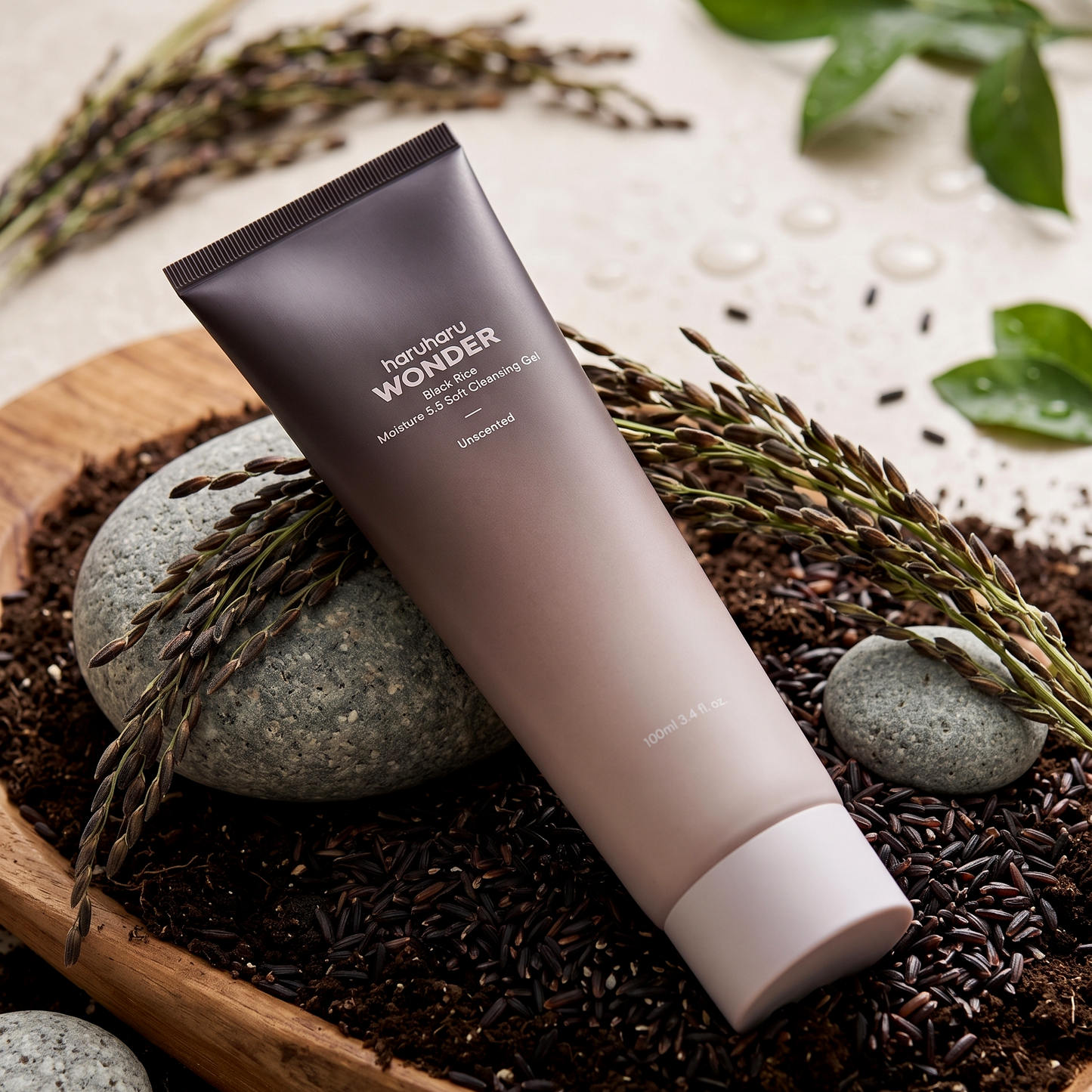 Haruharu Wonder Black Rice Cleansing Gel 100ml | pH 5.5 Gel | AmiGlow NZ